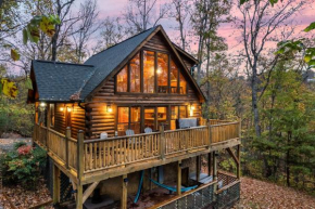 Deja View Serene Mountain Cabin for a Family Get-away with a Hot tub Sauna Fire pit that is Pet Friendly